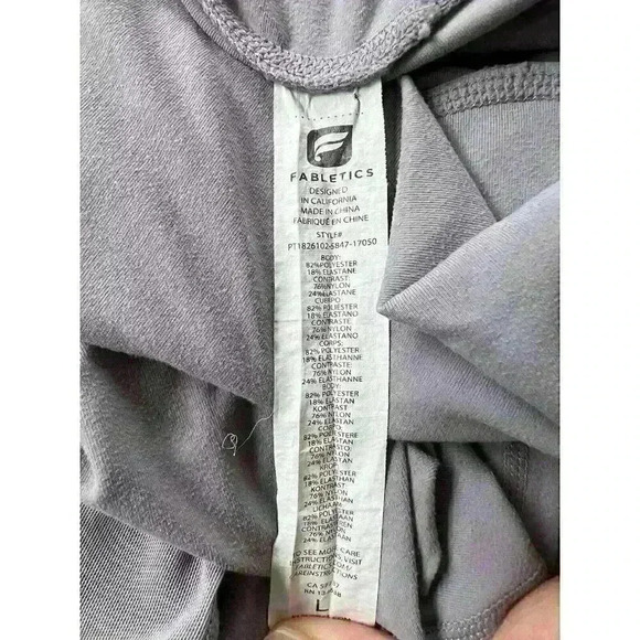 Fabletics High Waisted Mesh PureLuxe 7/8 Leggings Lavender Light Purple Sz Large - Picture 11 of 11